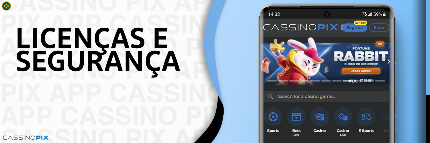 Licenças e segurança na aplicação móvel PIX Casino 2024