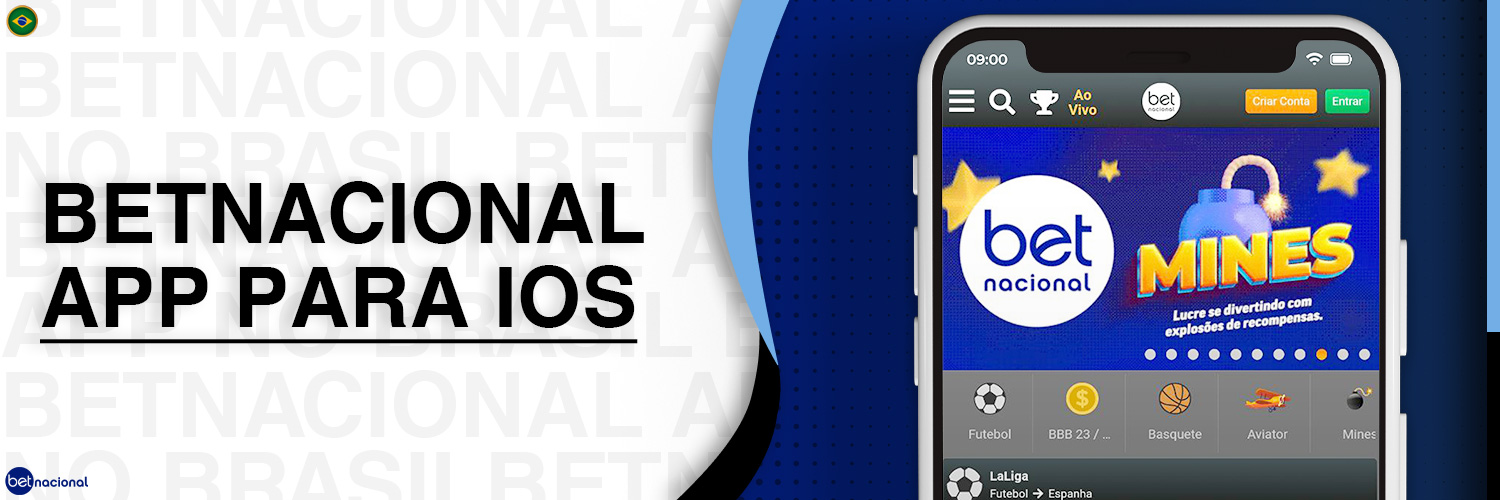 Betnacional Brazil sportsbook fornece seu aplicativo móvel para iOS