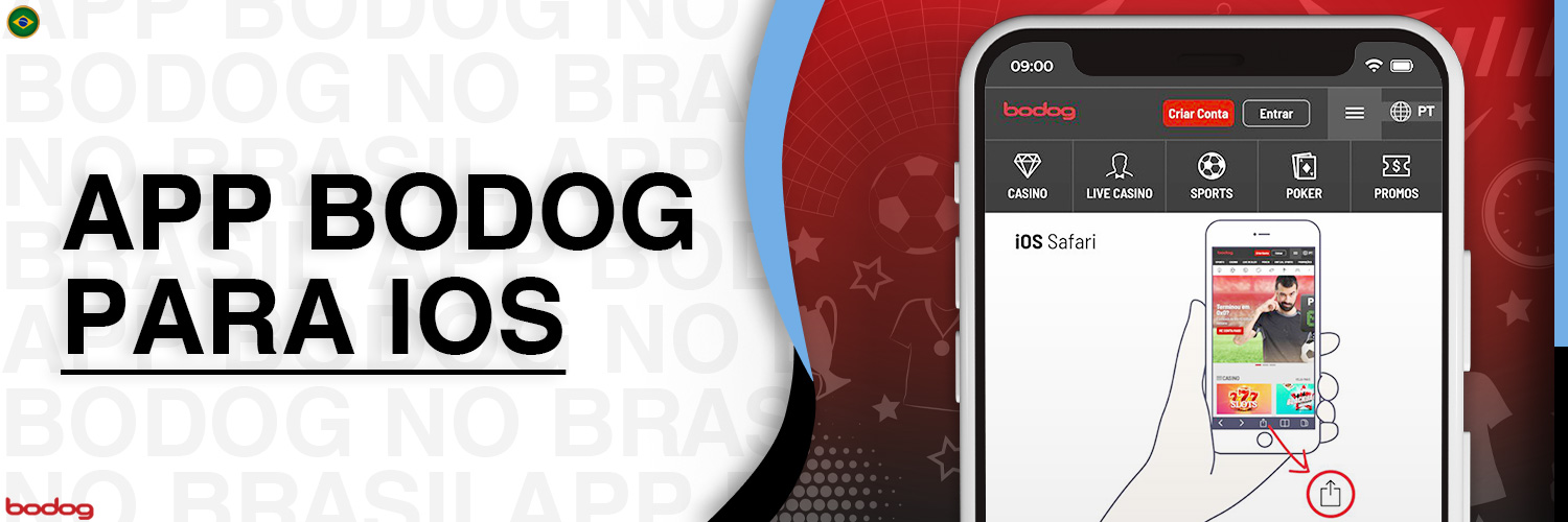 O aplicativo móvel Bodog está disponível no iOS