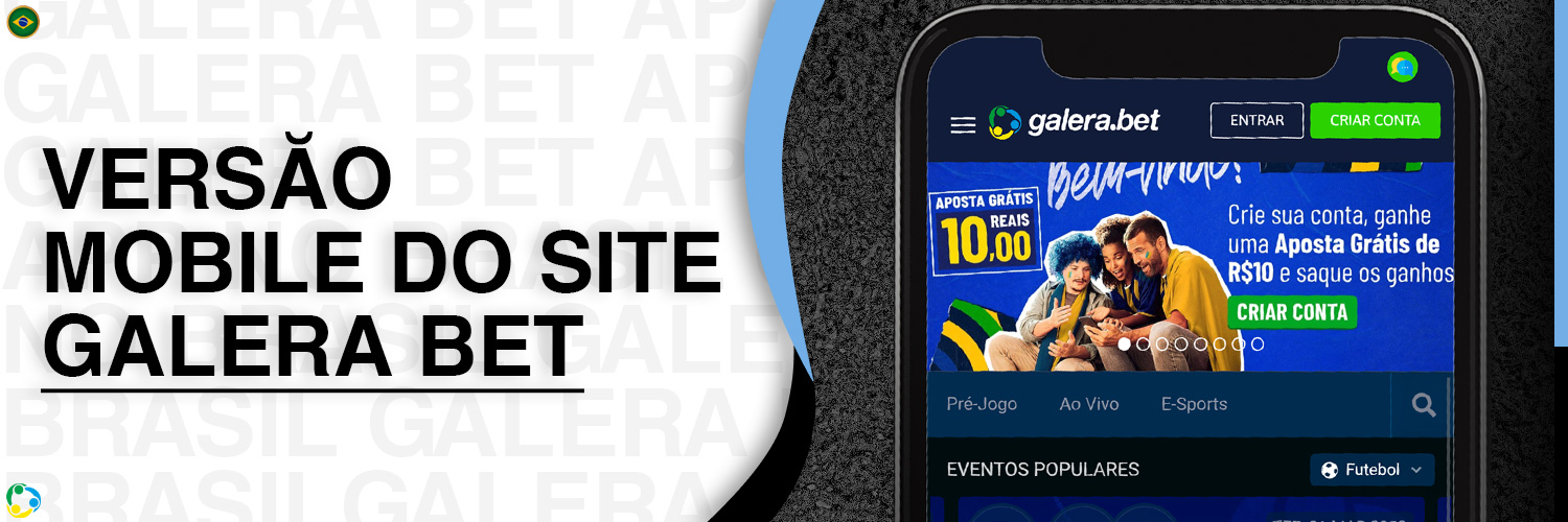 A versão mobile do site de apostas Galera oferece todas as funcionalidades do site sem a necessidade de baixar o aplicativo, incluindo apostas esportivas, jogos de cassino e bingo.