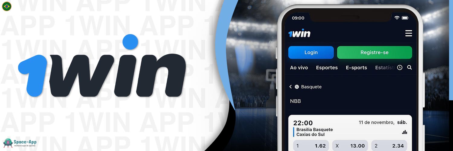 Apostas em basquete no aplicativo móvel 1win.