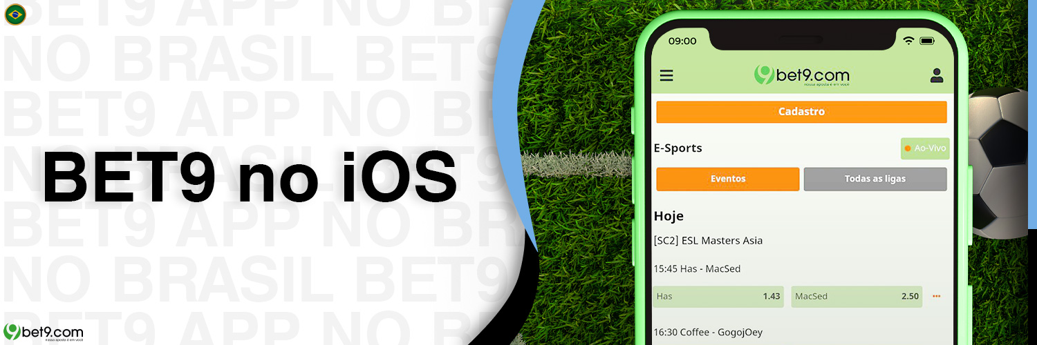 O sítio Web da Bet9 Brasil está bem adaptado aos dispositivos iOS