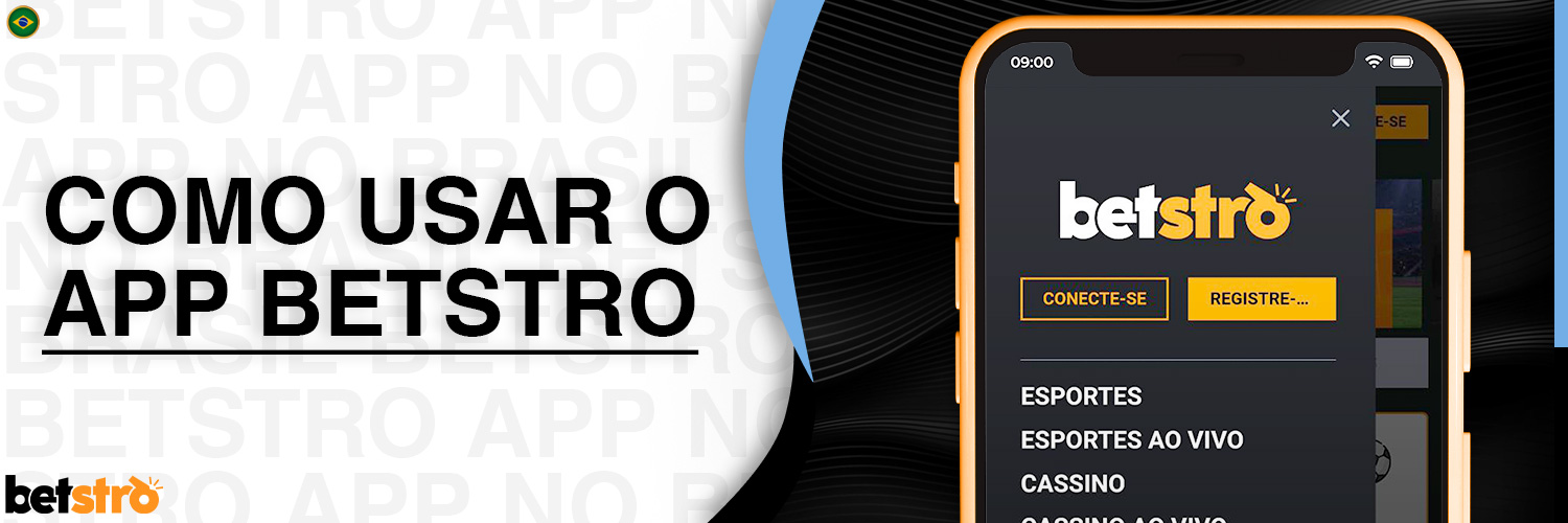 Descrição detalhada de como usar o aplicativo móvel Betstro Brasil