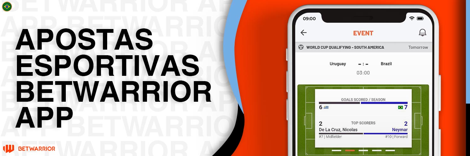 Revisão das modalidades esportivas disponíveis para apostas no aplicativo BetWarrior.