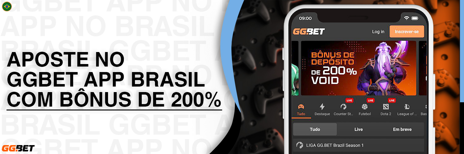 A aplicação de apostas GGbet Brasil oferece um bónus de 200% para apostas feitas