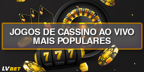 Lista dos jogos de casino ao vivo mais populares na aplicação móvel da LvBet Brasil