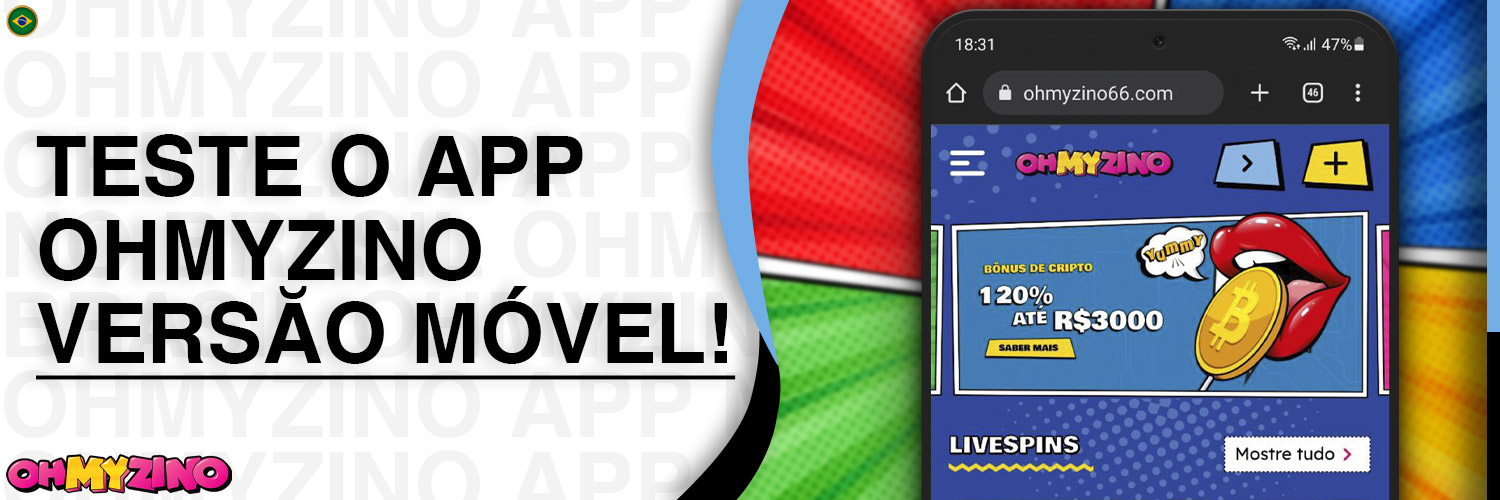 Use a versão móvel do site OhMyZino Brasil para jogos de cassino e apostas esportivas