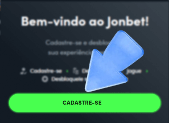 Botão “Cadastre-se” no Jonbet App