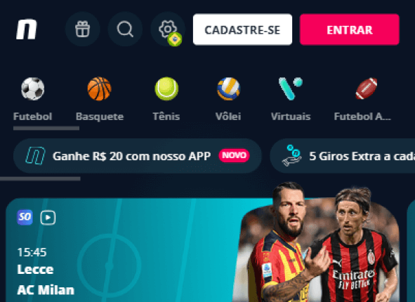Site oficial da Novibet