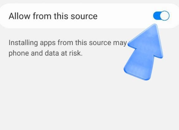 Permissão para instalar apps de fontes desconhecidas